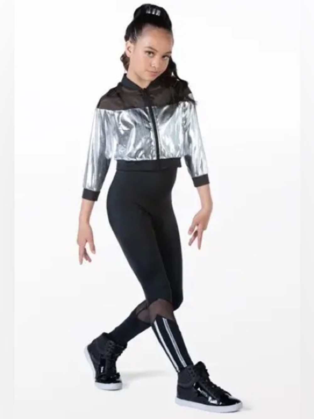 Weissman “As Long As You Love Me” 14748 LC Black & Silver Hip Hop Costume Set